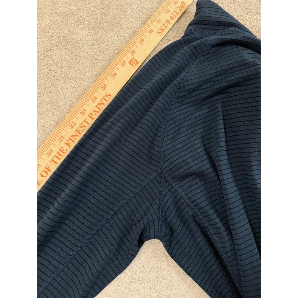 Ducks Unlimited Waffle Thermal 1/4 Pullover Sweater Men's M Blue Stretch EUC